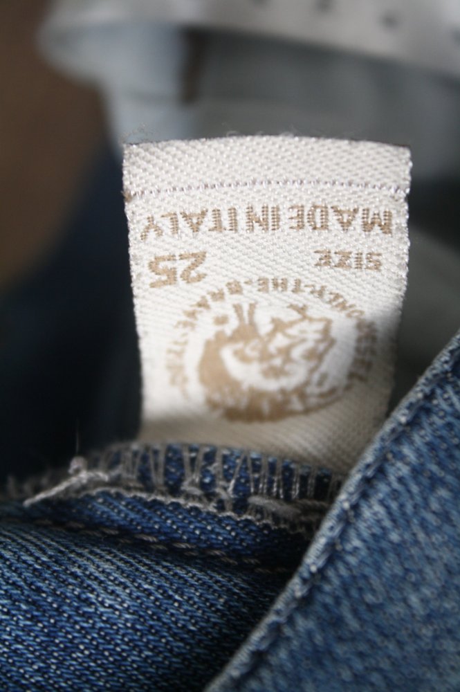 Diesel Grupee Jeans Deutschland Super Slim Skinny Low waist 25/32 Ripped jeans Bluejeans Distressed