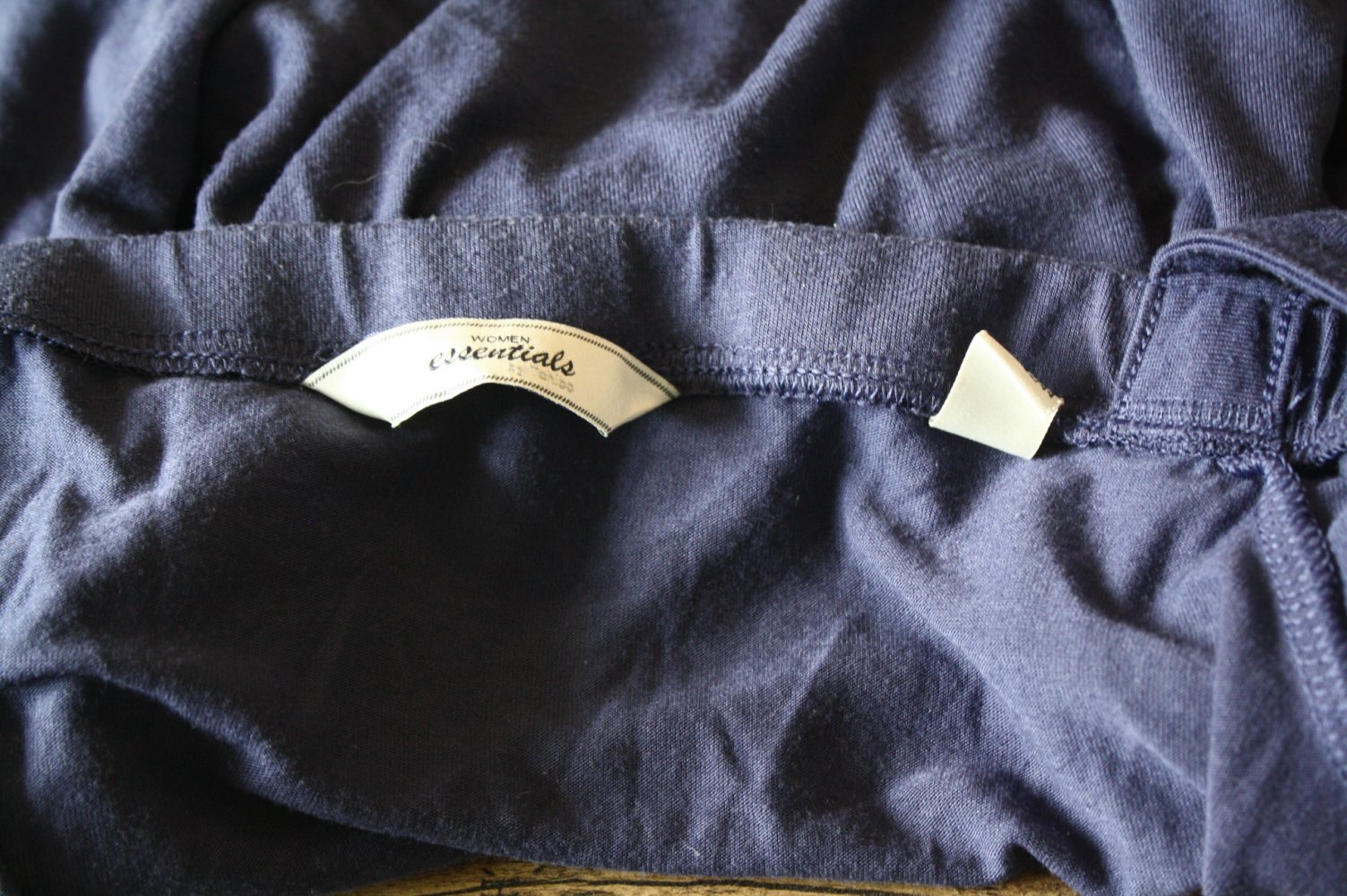 T-Shirt mit Trägern Cut Out Shirt dunkelblau S 36