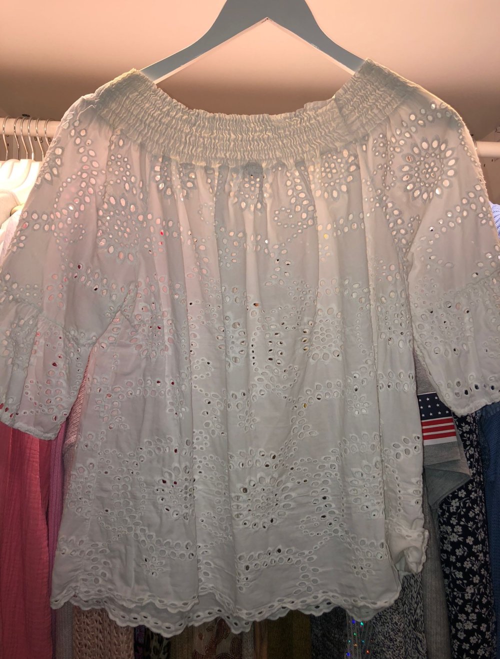 weiße Bluse