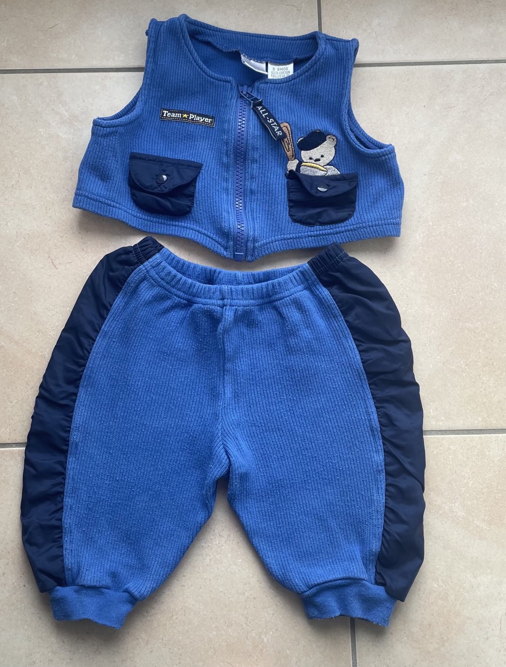 Babykleidung Zweiteiler Blau