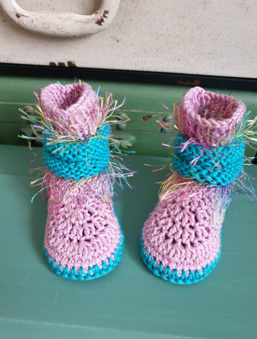 Paket 3-teilig NEU Babyschuhe / Häkelschuhe / Schuhpaket