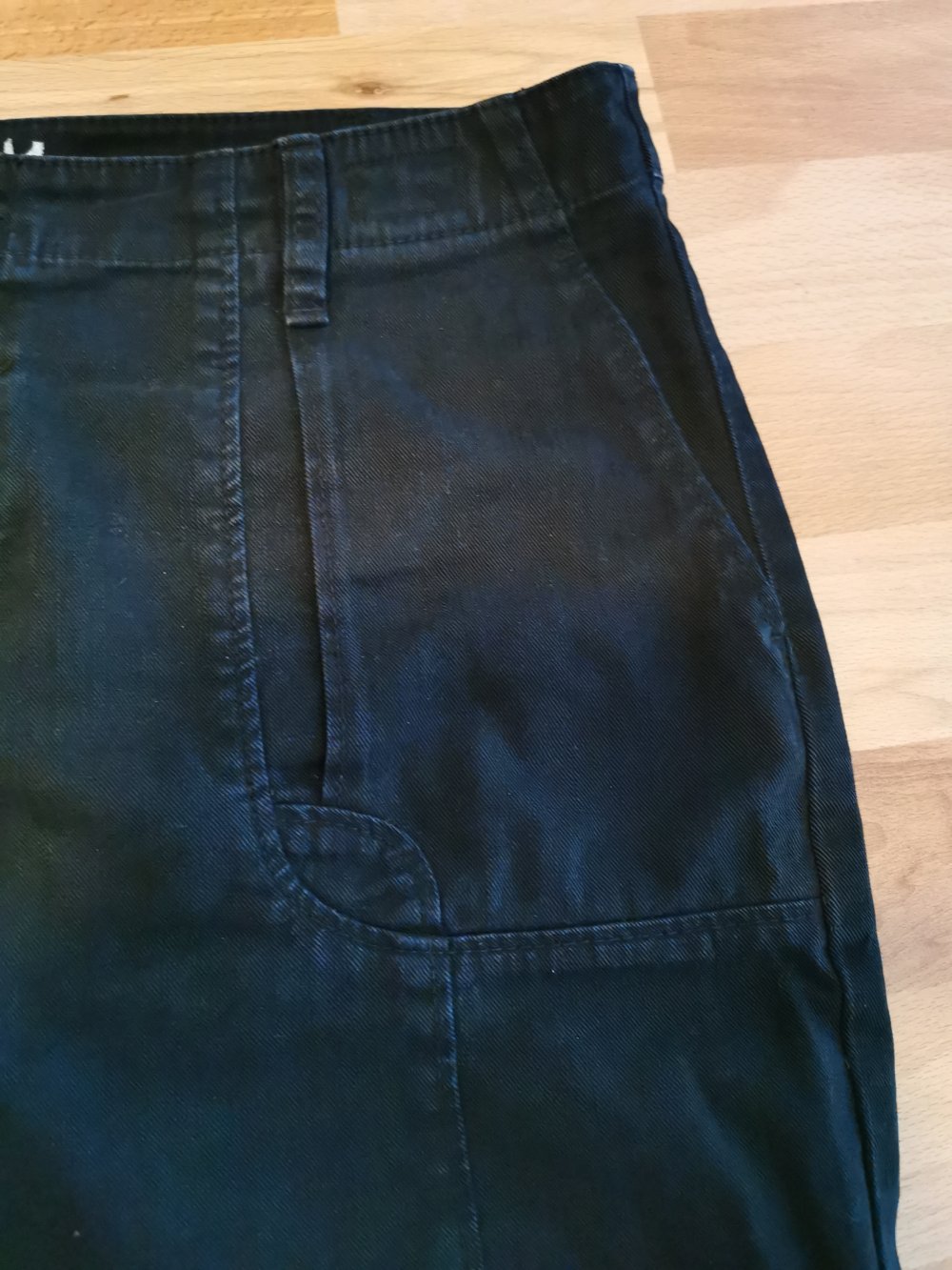 Schicker schwarzer Jeans- Rock von „Campus“, GR. L