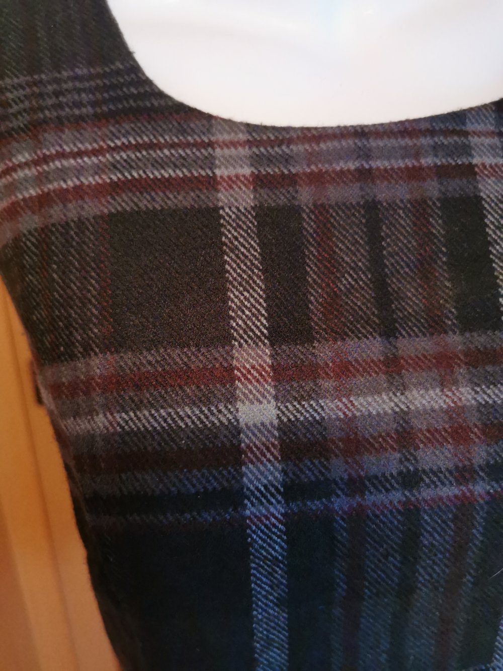 schwarz kariertes Damen- Business- Kleid, von „Vivance“, Gr. 40