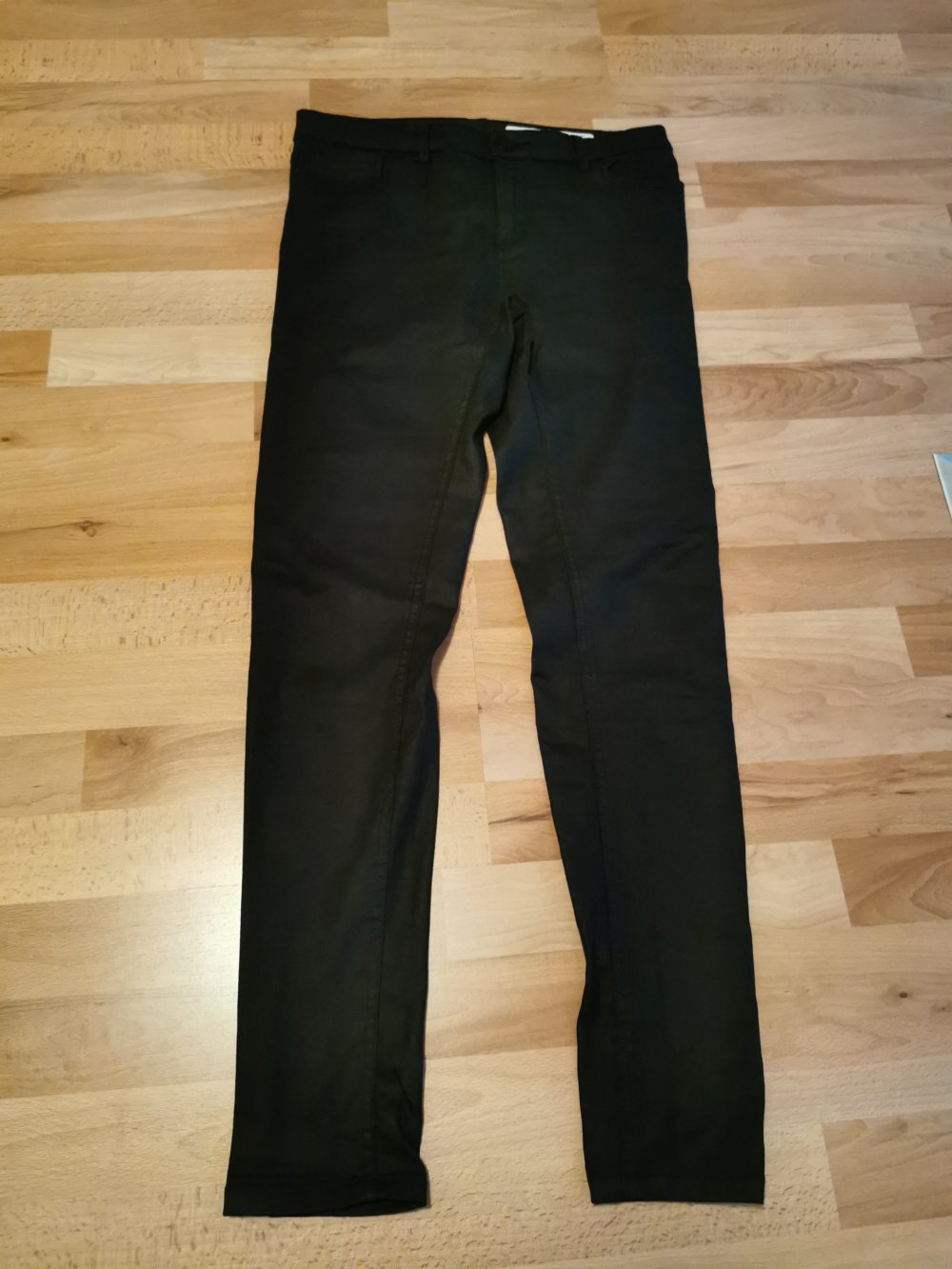 schwarze Damen- Jeans- Hose, Super Skinny Fit, Gr. 38