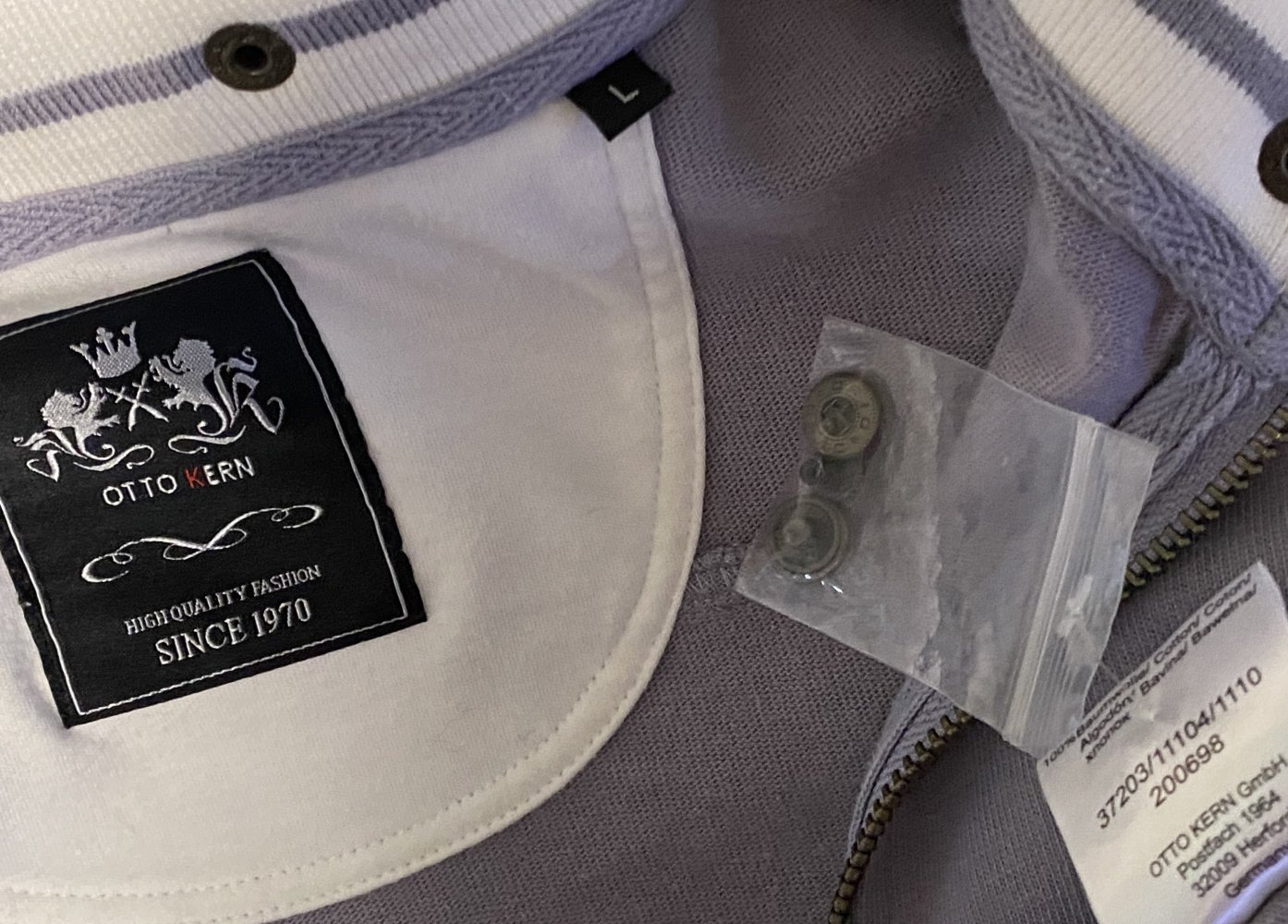 Otto Kern Herren Pullover mit Abnehmbarer Kapuze in der Größe L