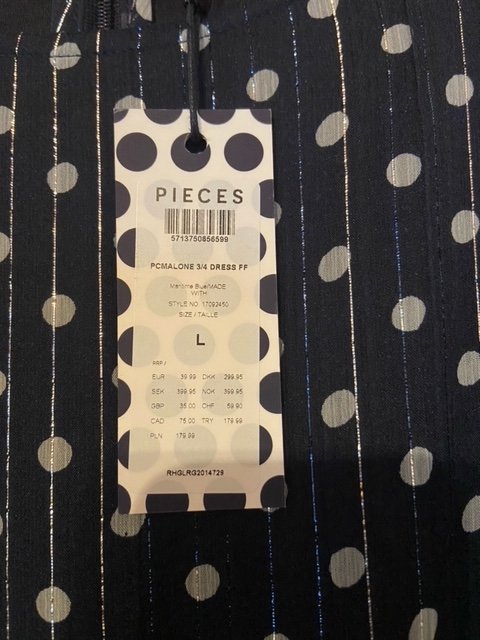 Dunkelblaues Kleid von Pieces