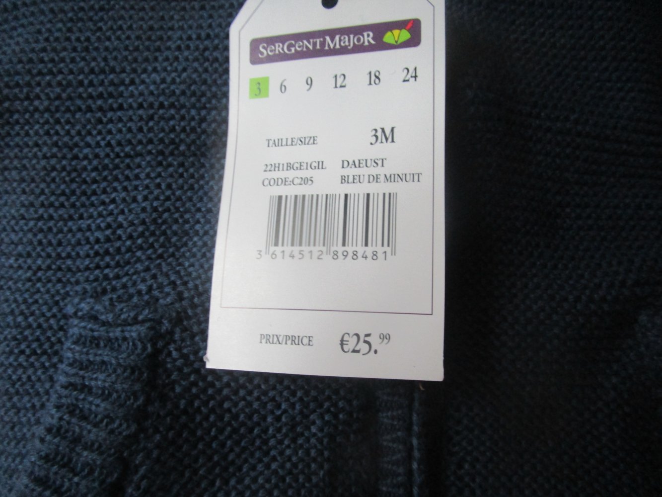 Strickjacke von Sergent Major Größe 59 neu und ungetragen mit Etikett