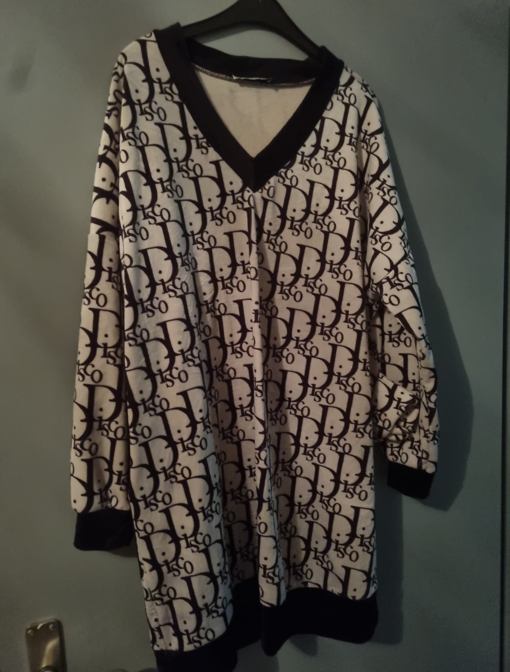 Italy Mode Teddy Pulli Long mit Seitentaschen
