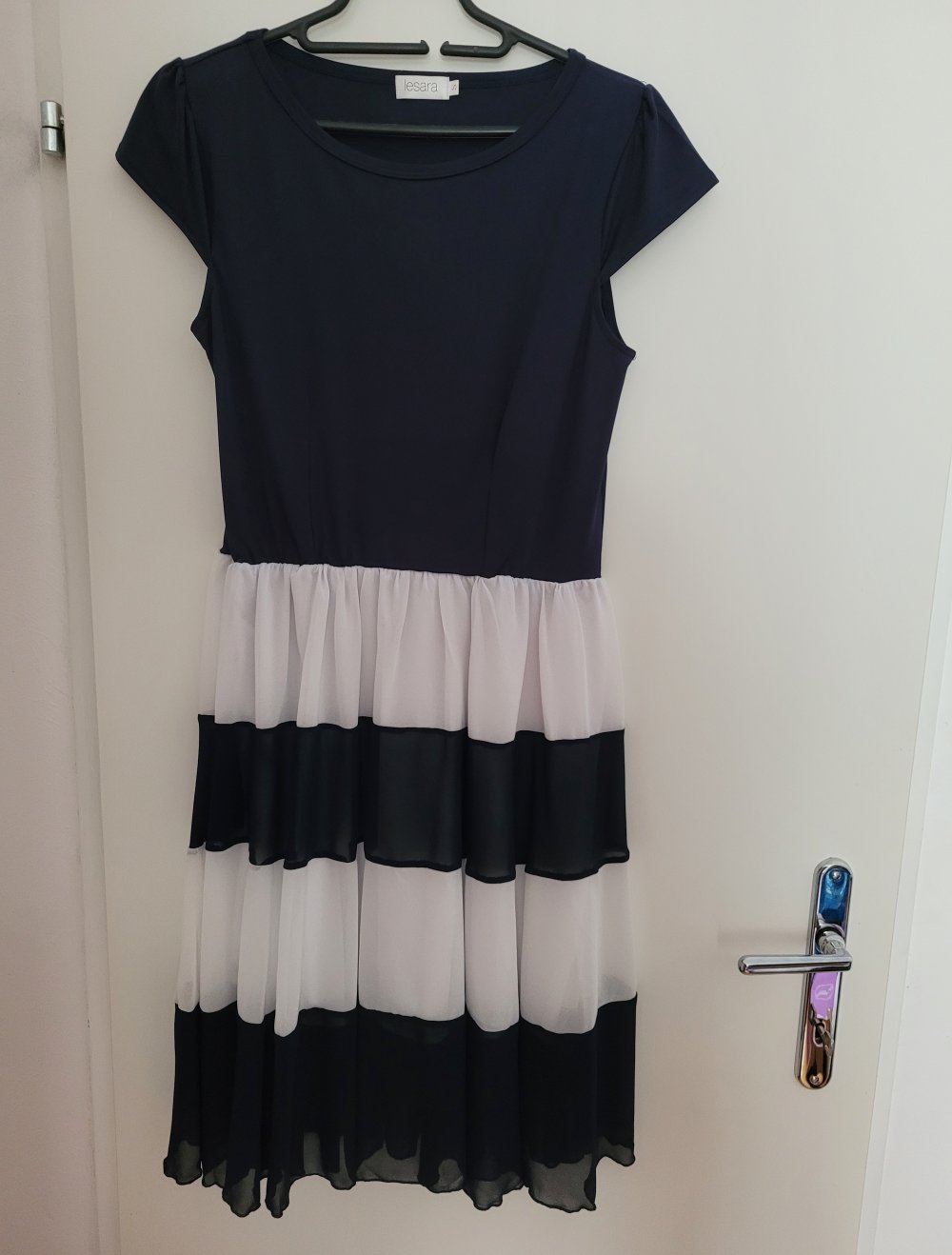 Sommerkleid blau-weiß gestreift