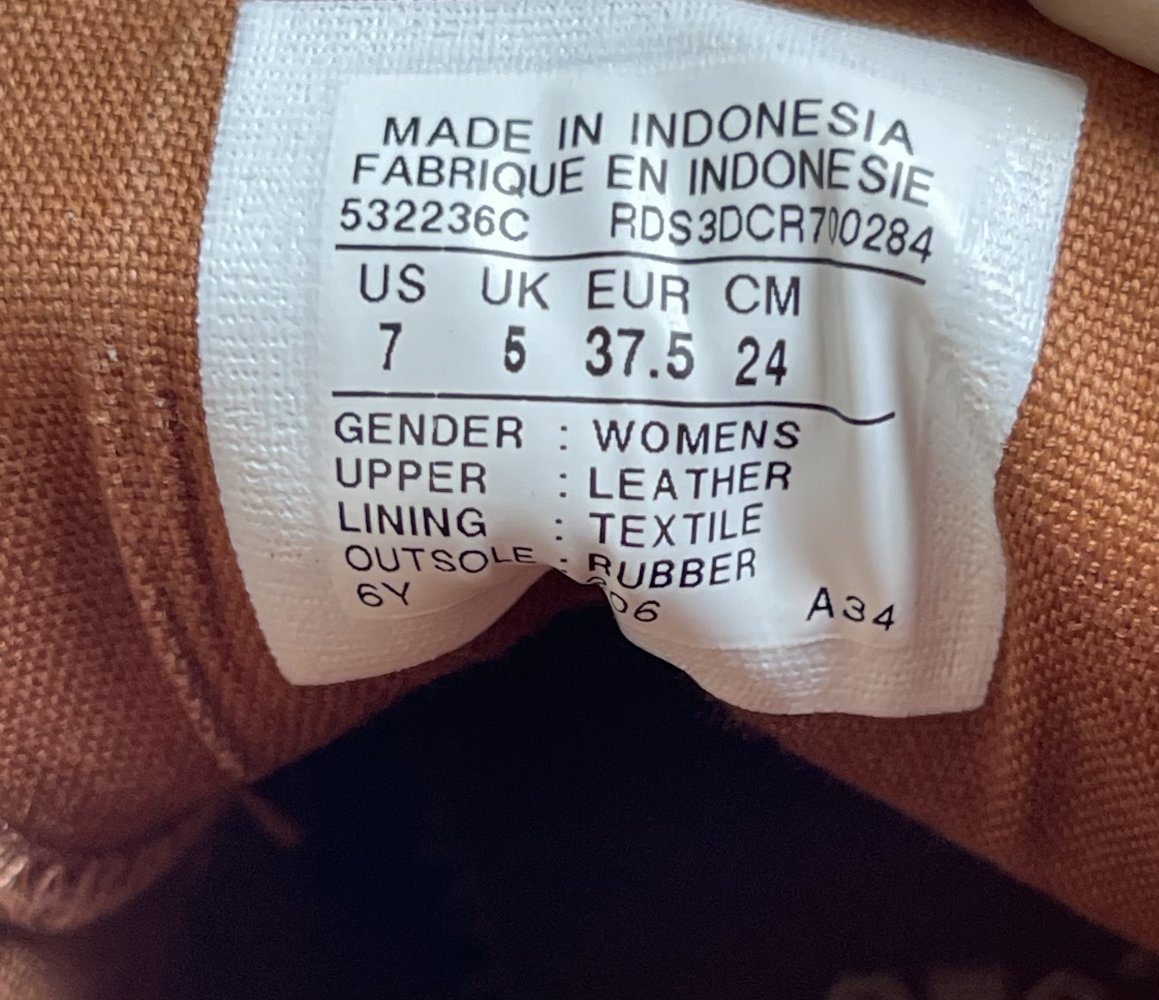 Braune Leder CONVERSE ALL STAR Schnürrschuhe - Größe 37.5