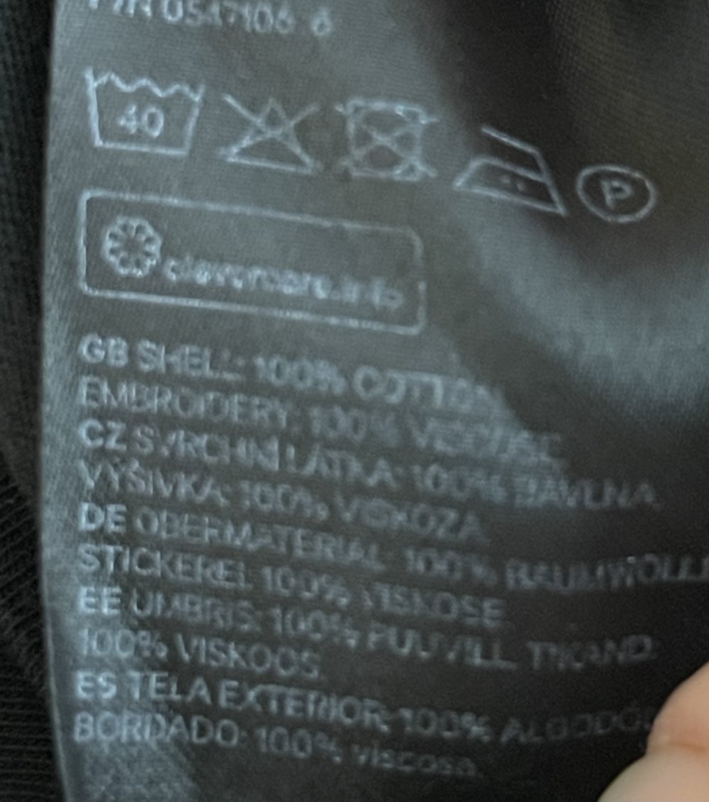 T-Shirt mit gestickten Blumen - Größe 36