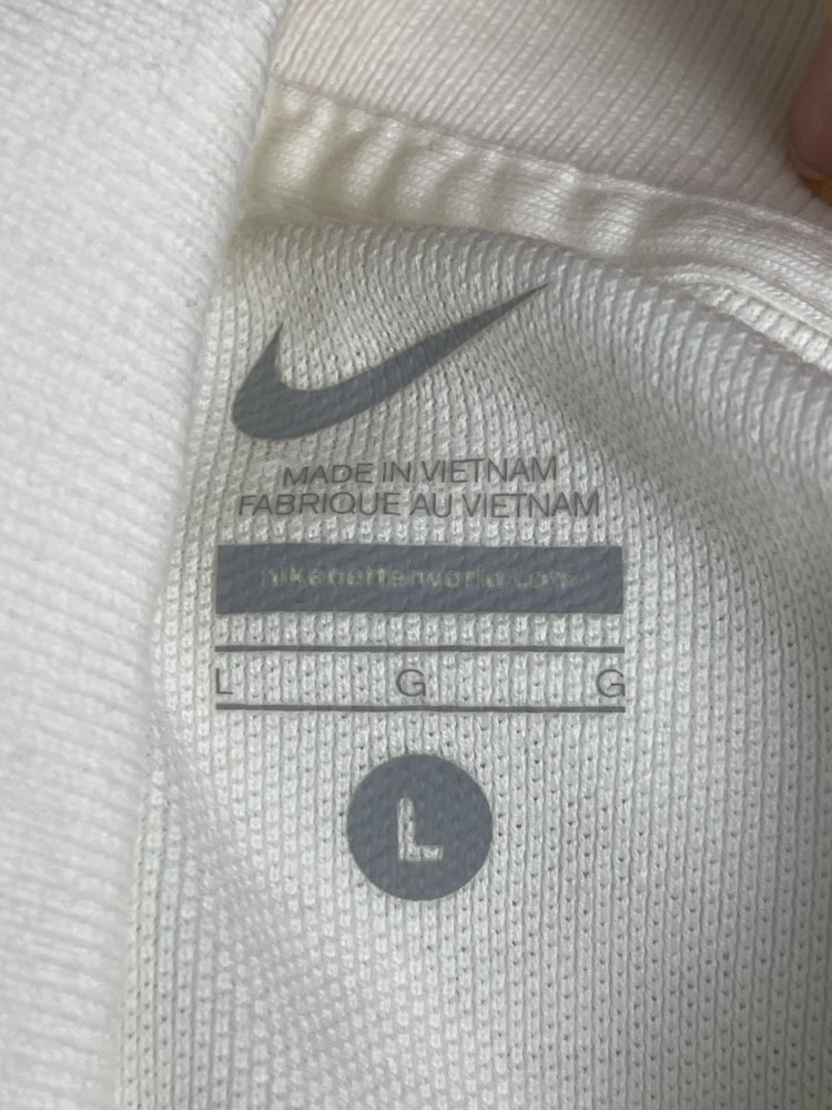 naturfarbiges Nike Poloshirt - Größe L