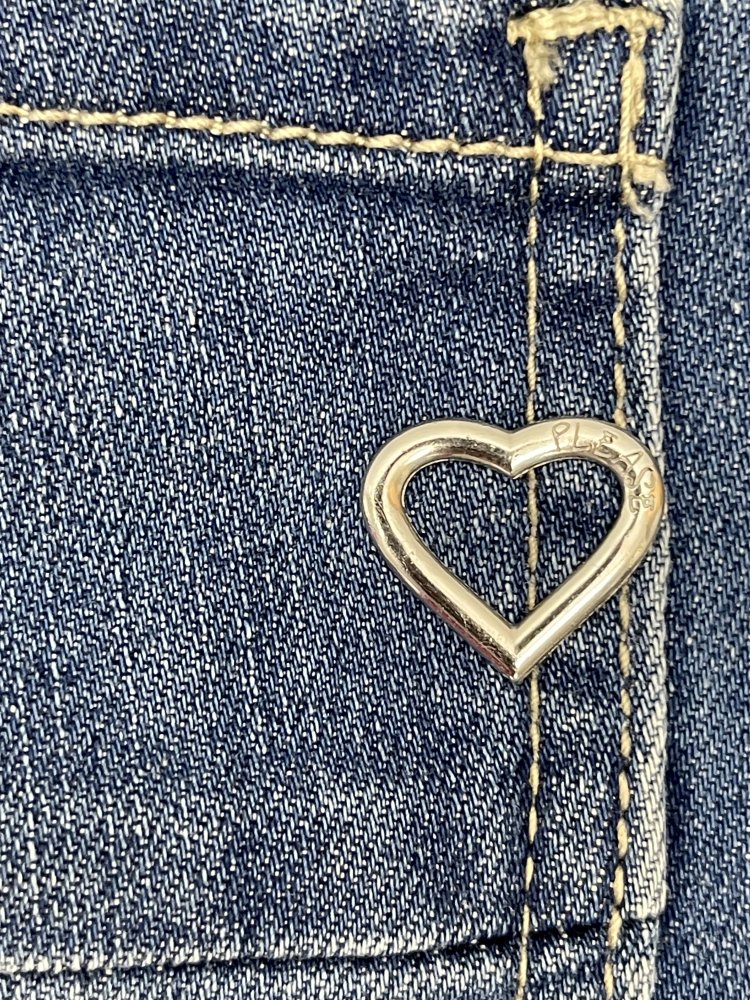 PLEASE Mini Jeansrock - Größe S