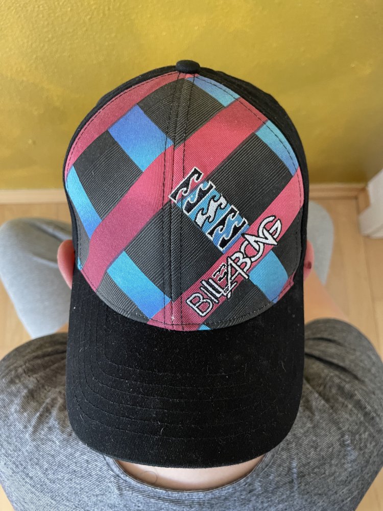 Schwarz buntes BILLABONG Cap - Größe S/M