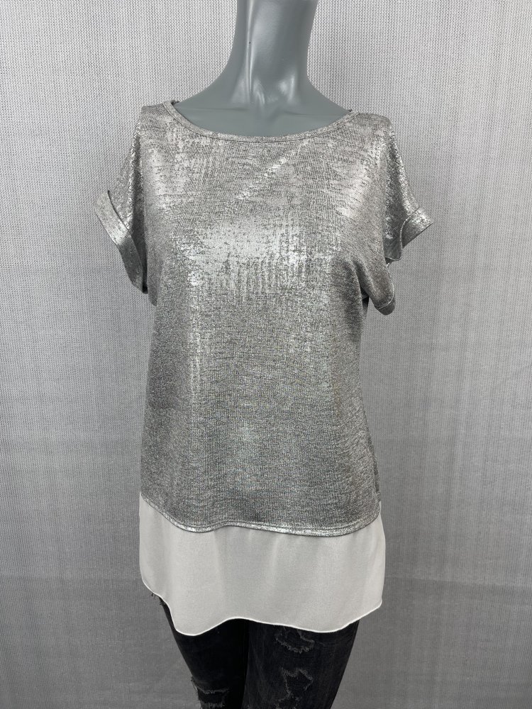 Glitzer T-Shirt. Größe 36