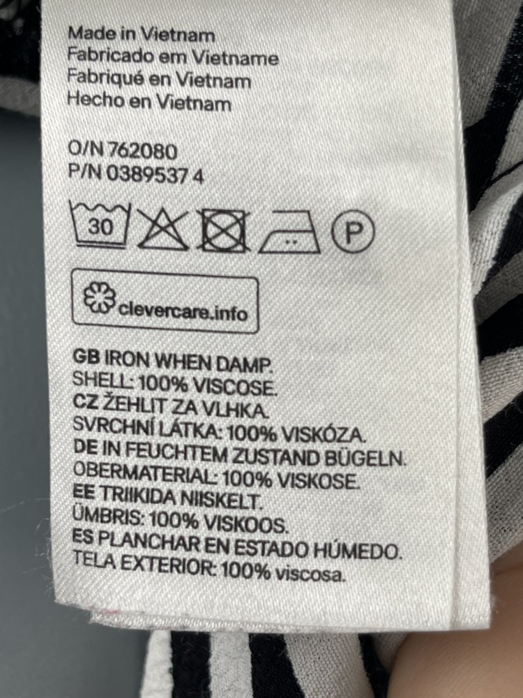 Getreifte H&M Bluse - Größe 34