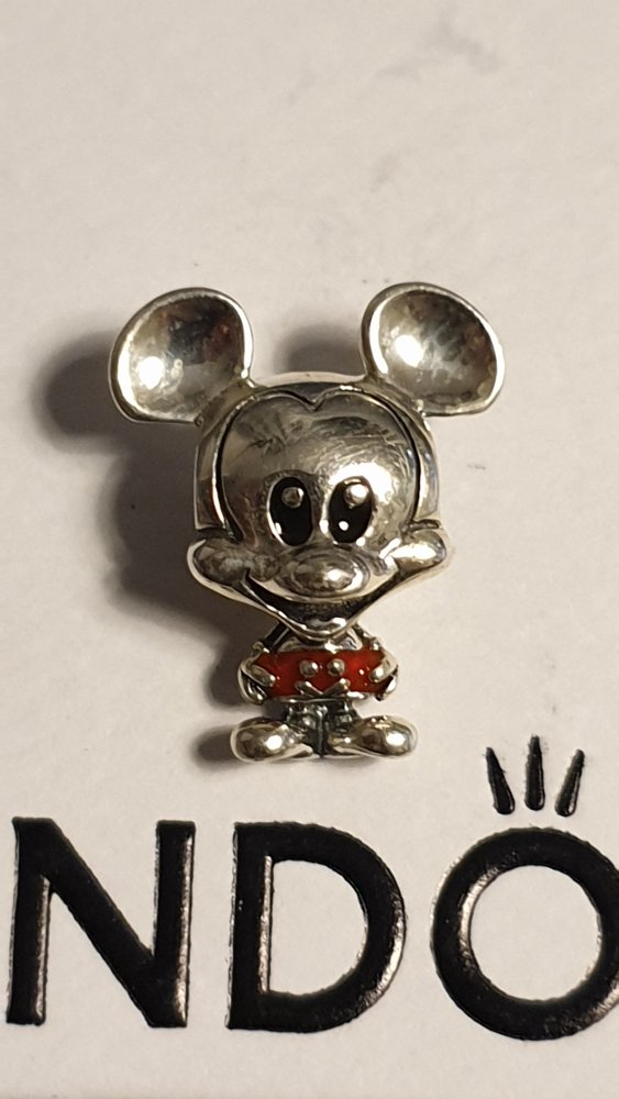 Pandora x Disney Micky Maus Rote Hose Charm, original, NEUWERTIG