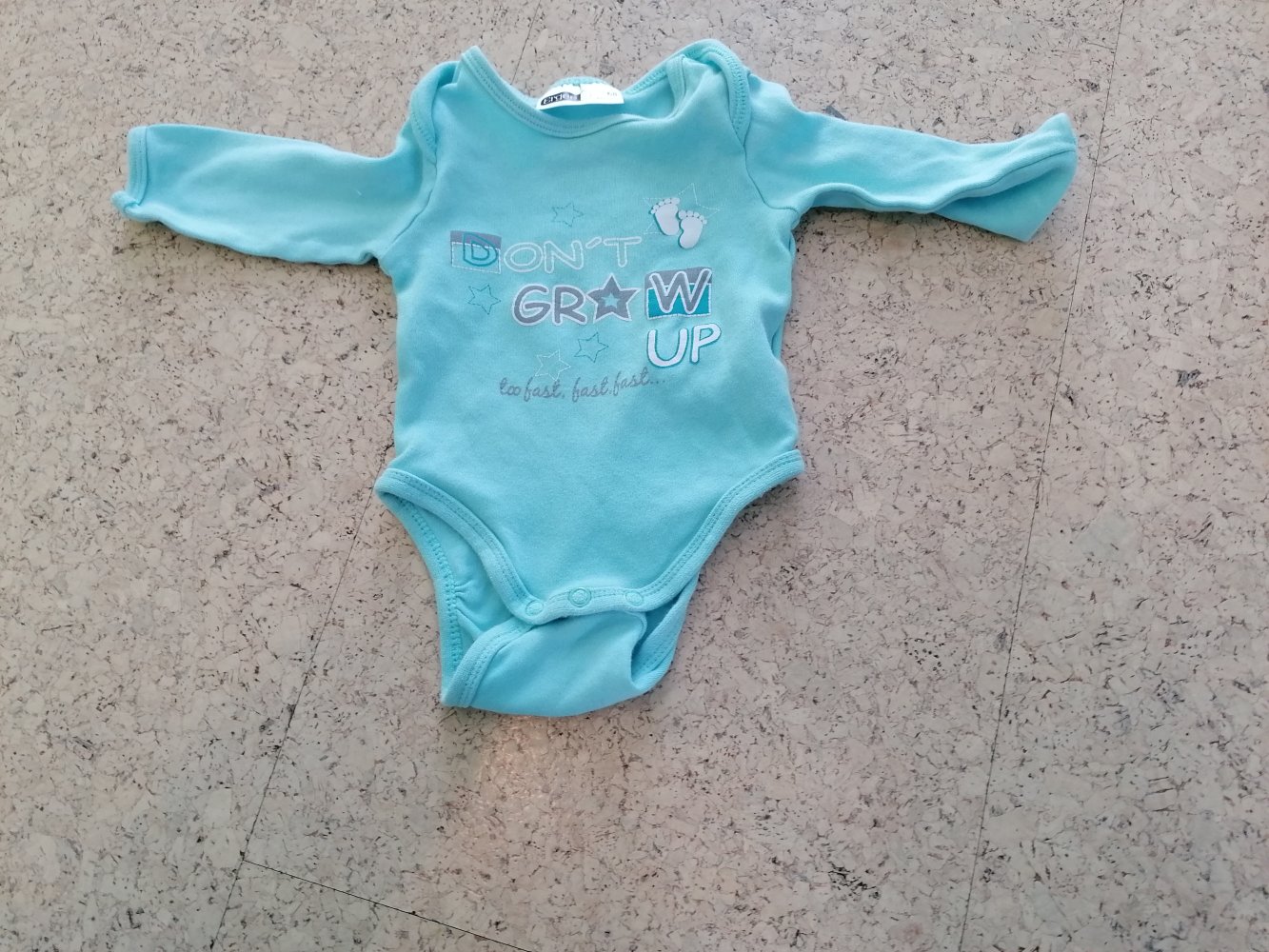 Body, Gr. 68, Füße, türkis