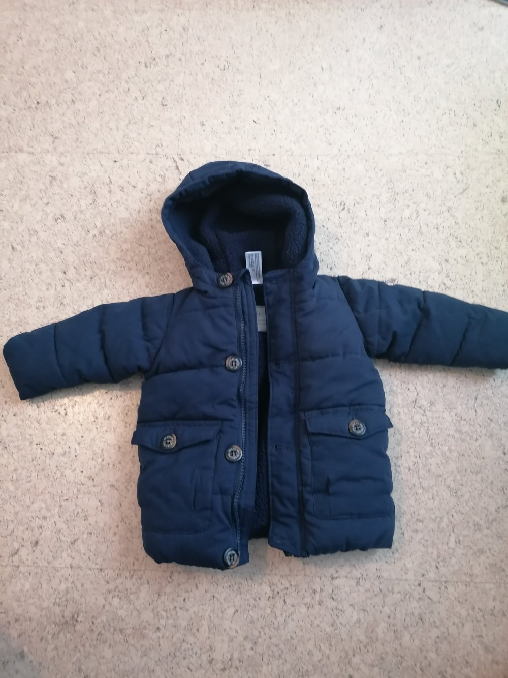 Winterjacke Gr. 68, dick, warm, marine, neu