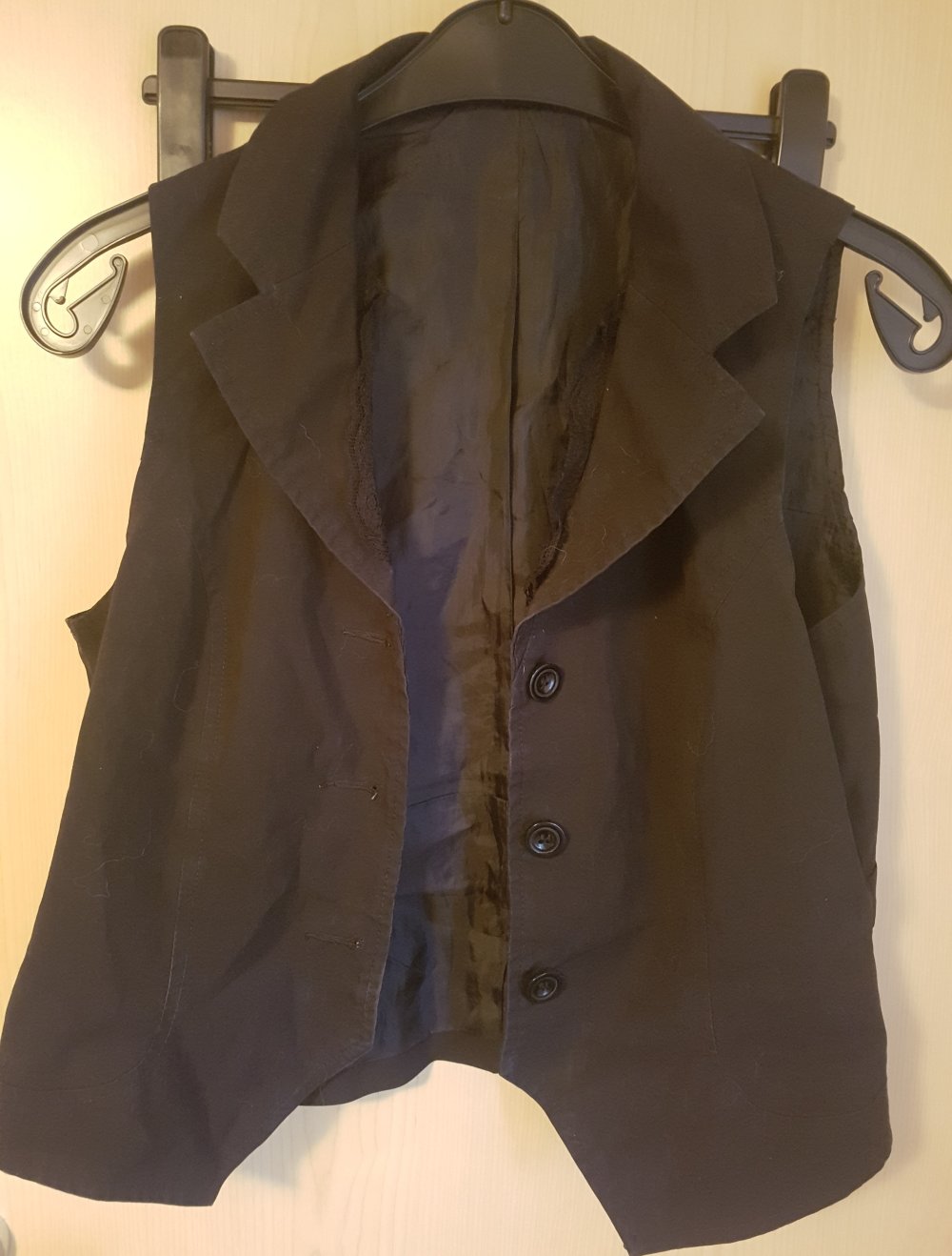 schwarze Business Weste Gr. 40