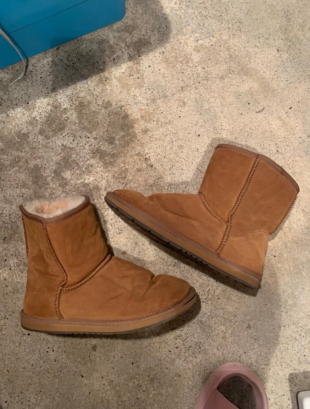 Winter Leder Stiefelette