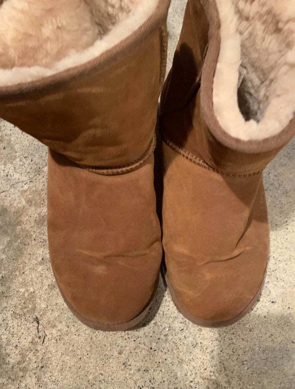 Winter Leder Stiefelette