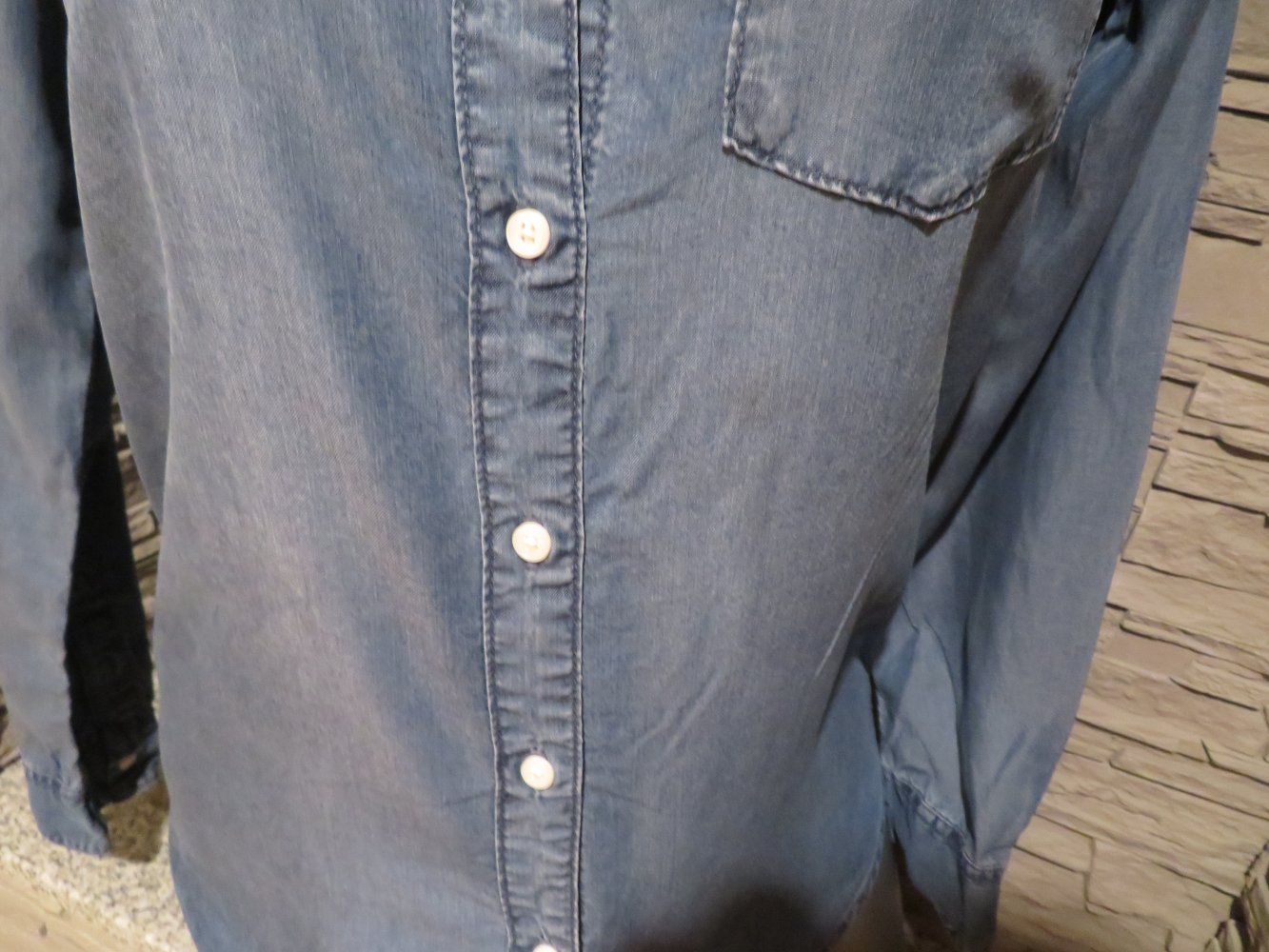 Leichte Damen Jeans Bluse Größe 36 von H&M (182)