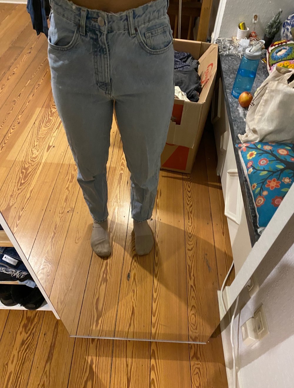 Blau Zara Jeans