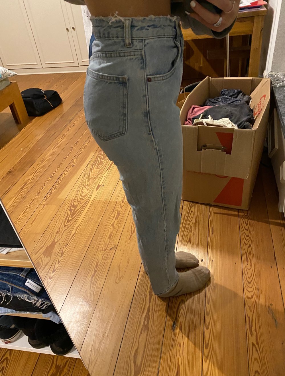 Blau Zara Jeans
