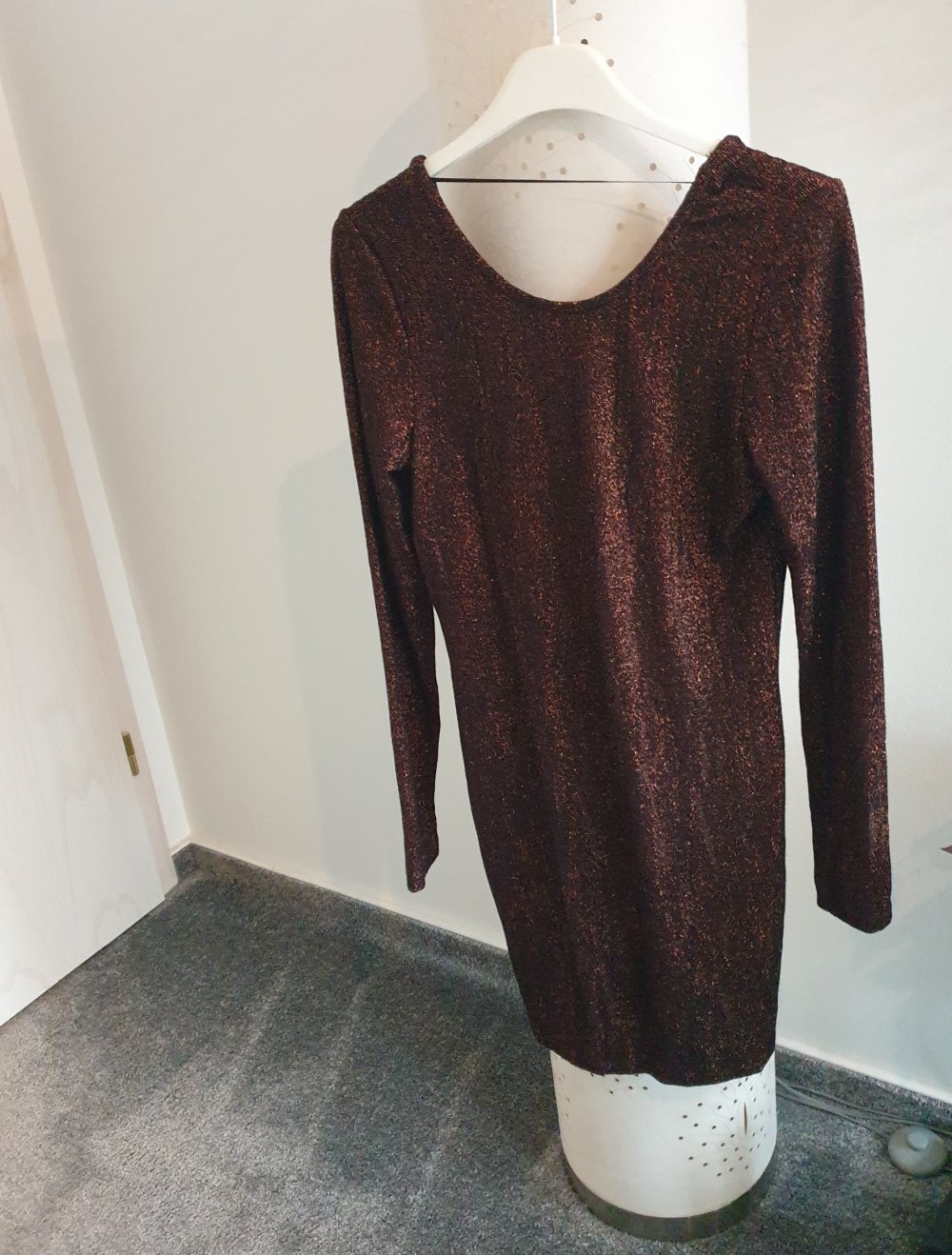 Vila Kleid Gr 38 Neu Bronze