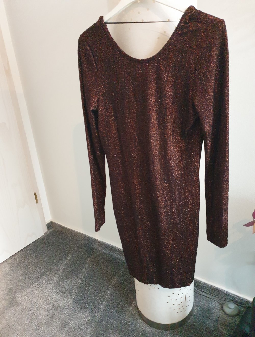 Vila Kleid Gr 38 Neu Bronze