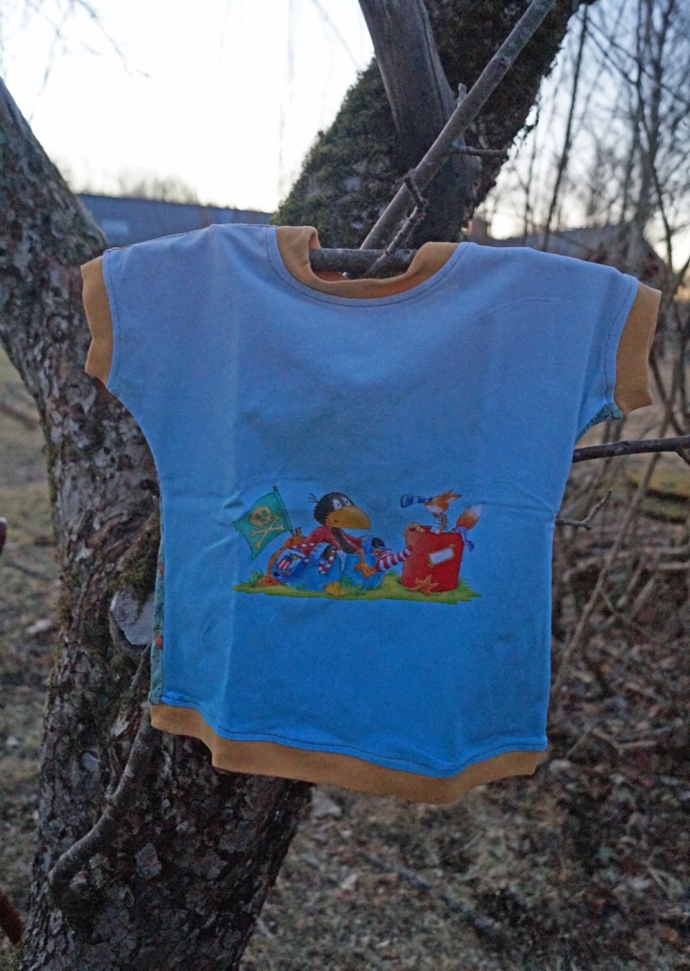 Rabe Socke T-Shirt Wendeshirt Gr. 80 86 egal wie rum Shirt