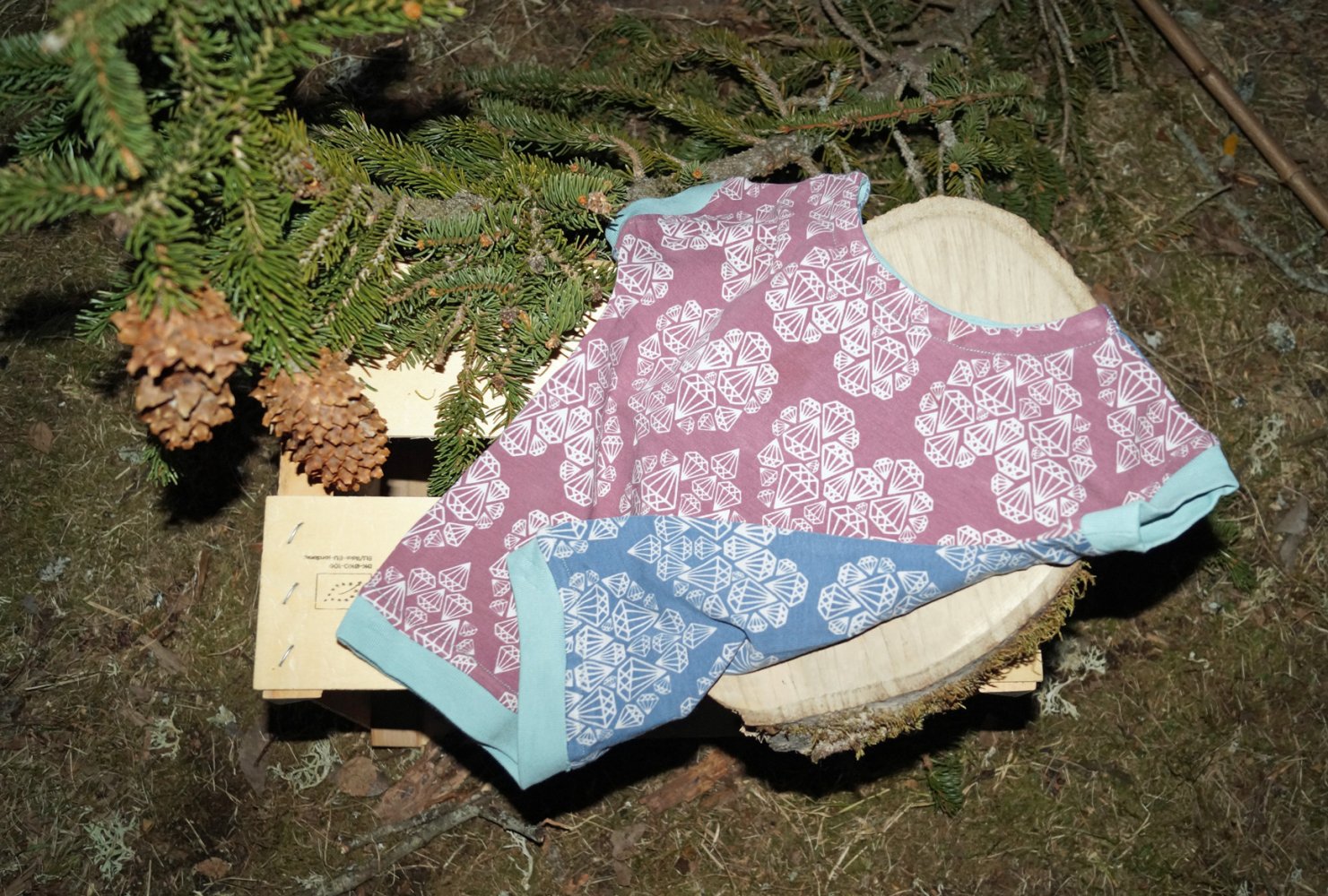 skandinavisches herziges Wendeshirt T-Shirt aus Schweden zieh es an, wie Du willst Gr. 80 86 92