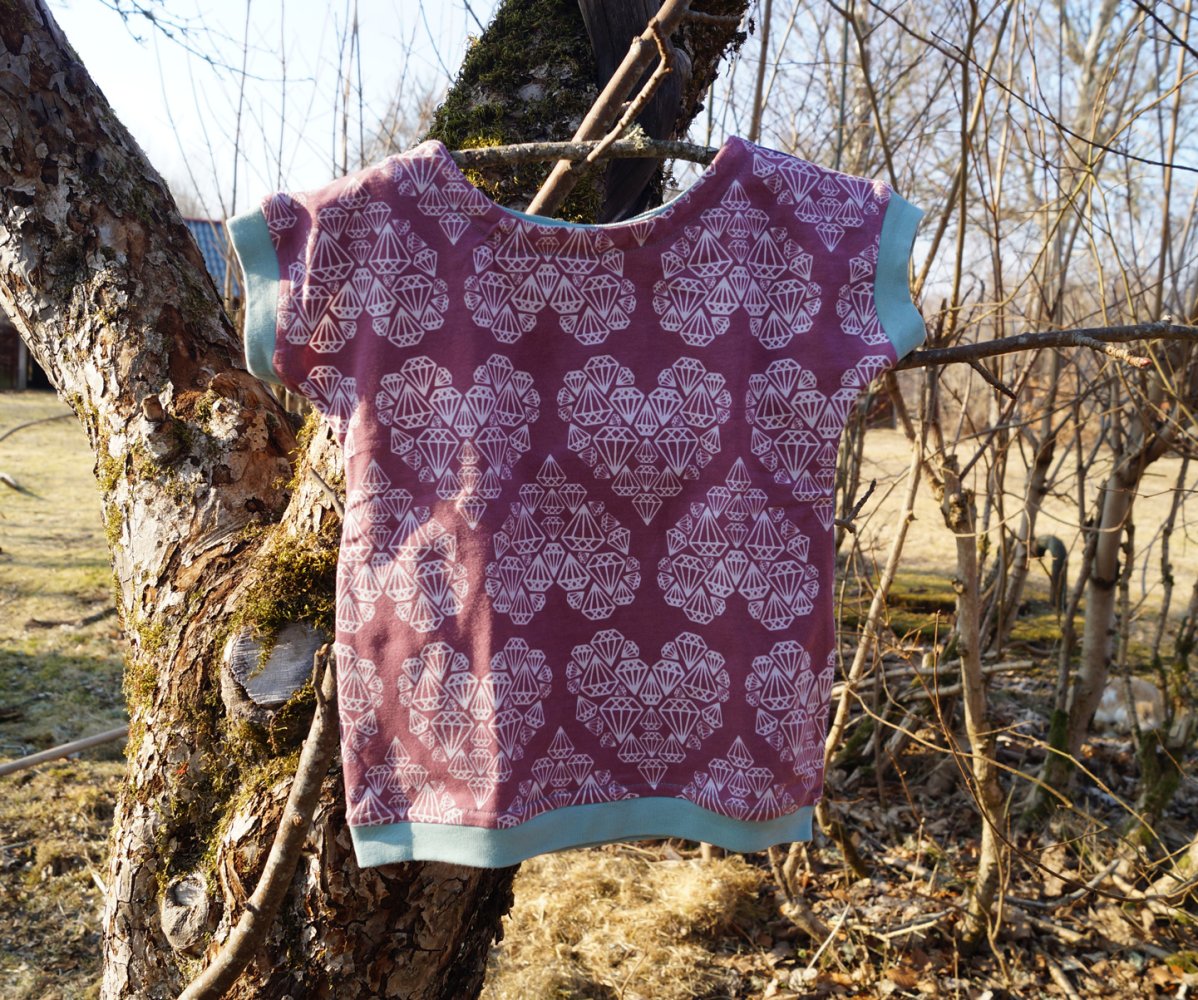 skandinavisches herziges Wendeshirt T-Shirt aus Schweden zieh es an, wie Du willst Gr. 80 86 92