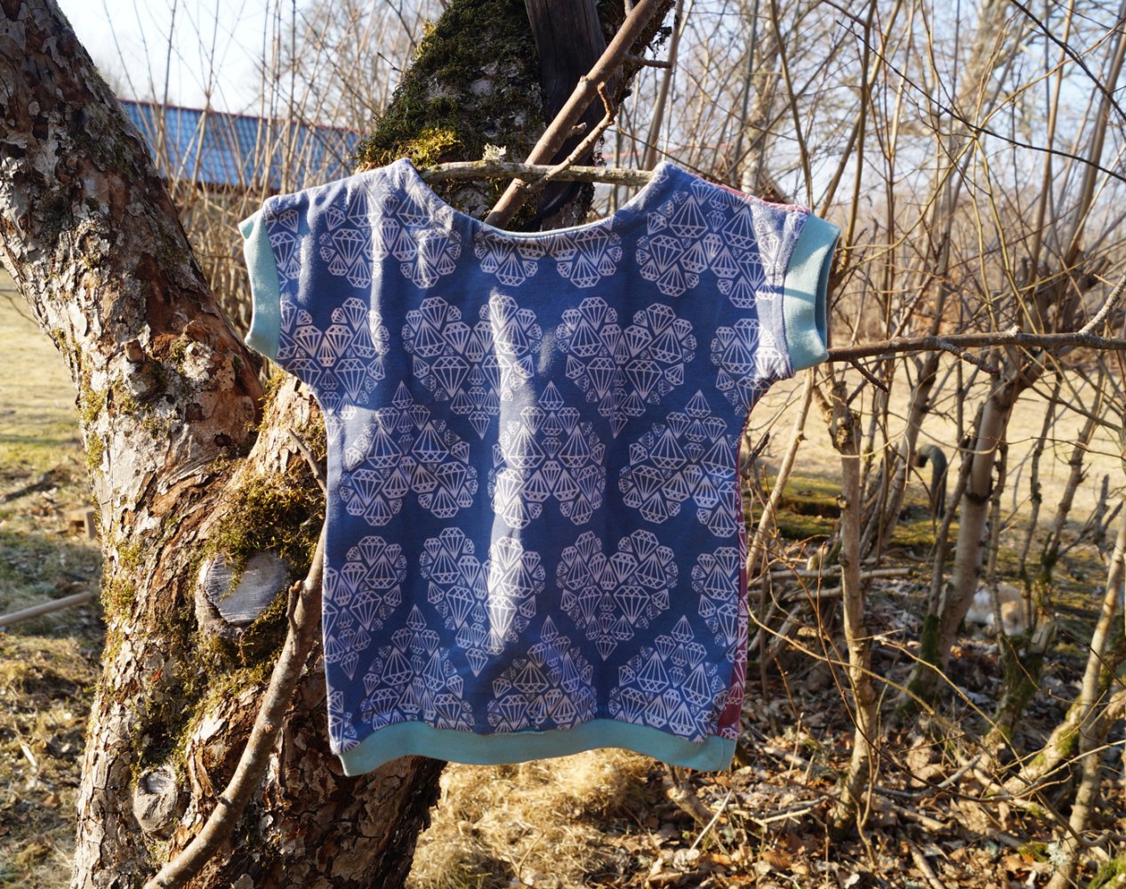 skandinavisches herziges Wendeshirt T-Shirt aus Schweden zieh es an, wie Du willst Gr. 80 86 92