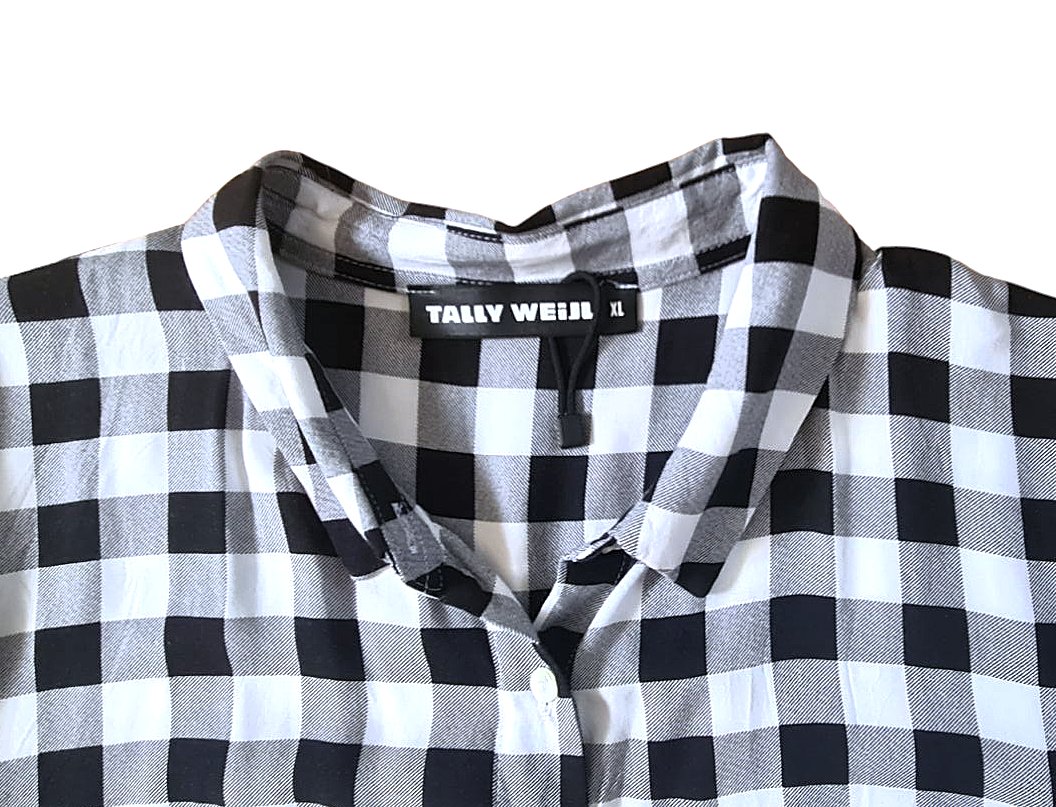  Damen Bluse Hemd Tunika Knotenhemd Knotenbluse Shirt von Tally Weijl in Gr. XL 48 / 50