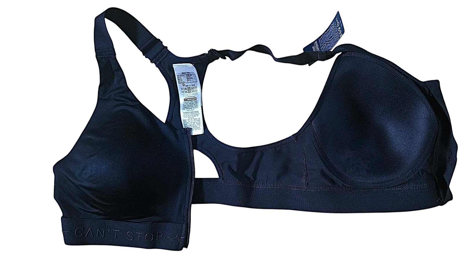 BH Sport-BH von DOMYOS NEU mit Etikett Gr. XL fester Halt dunkel blau