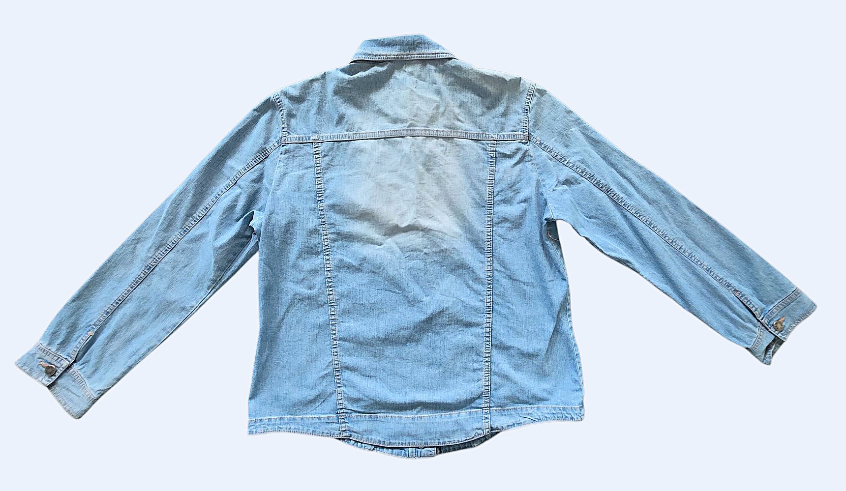 Damen Jeans Jacke Jeansjacke Jeanshemd Hemd von Yessica in Größe 46 / L in blau 