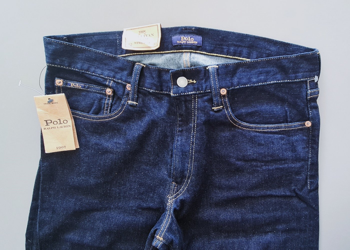 Herrn Jeans Hose Jeanshose Ralph Lauren Polo NEU mit Etiketten Gr. W32 L34 W 32 L 34 32/34 dunkelblau 