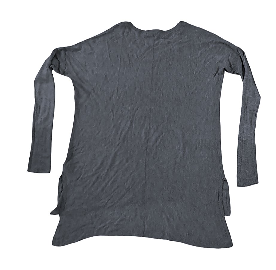  Damen Oberteil Longshirt Longsleeve Shirt Übergangsshirt von H&M in Gr. S – 36 / 38 grau