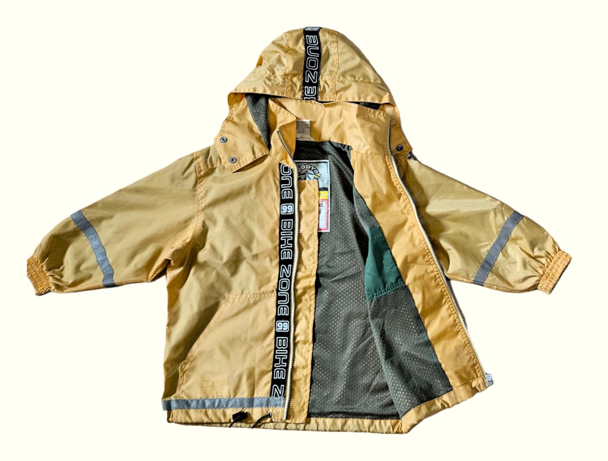 Jungen Mädchen Unisex Jacke Regenjacke Kapuzenjacke Übergangsjacke von Jinglers in Größe 116 Windbreaker