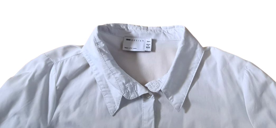 Damen Bluse Hemd Tunika Shirt Longshirt von asos curve Design Gr. L / 44 46 sehr guter Zustand weiß 
