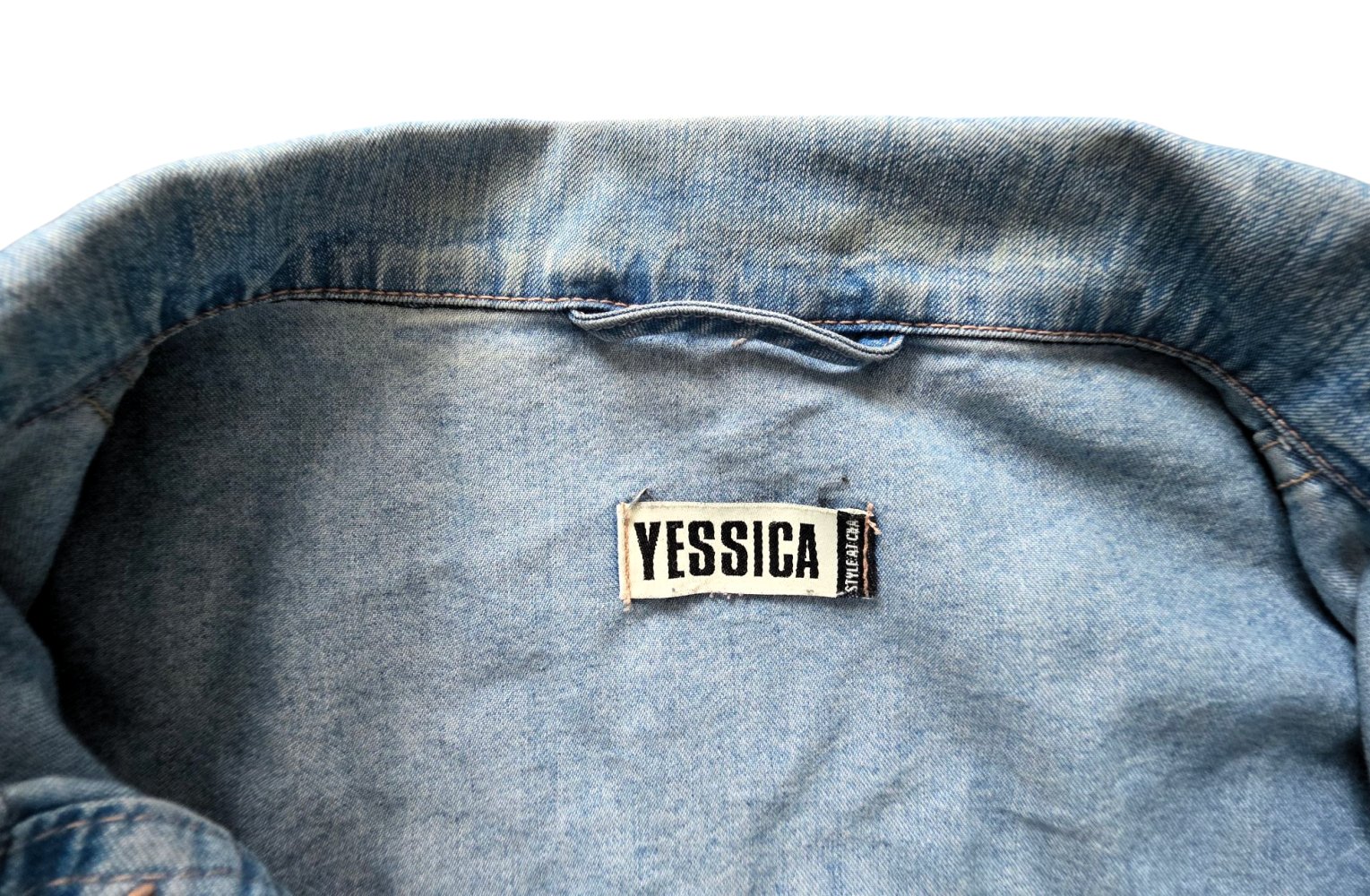 Damen Jeans Jacke Jeansjacke Jeanshemd Hemd von Yessica in Größe 46 / L in blau 