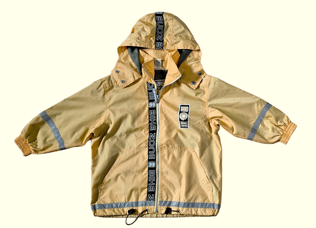 Jungen Mädchen Unisex Jacke Regenjacke Kapuzenjacke Übergangsjacke von Jinglers in Größe 116 Windbreaker