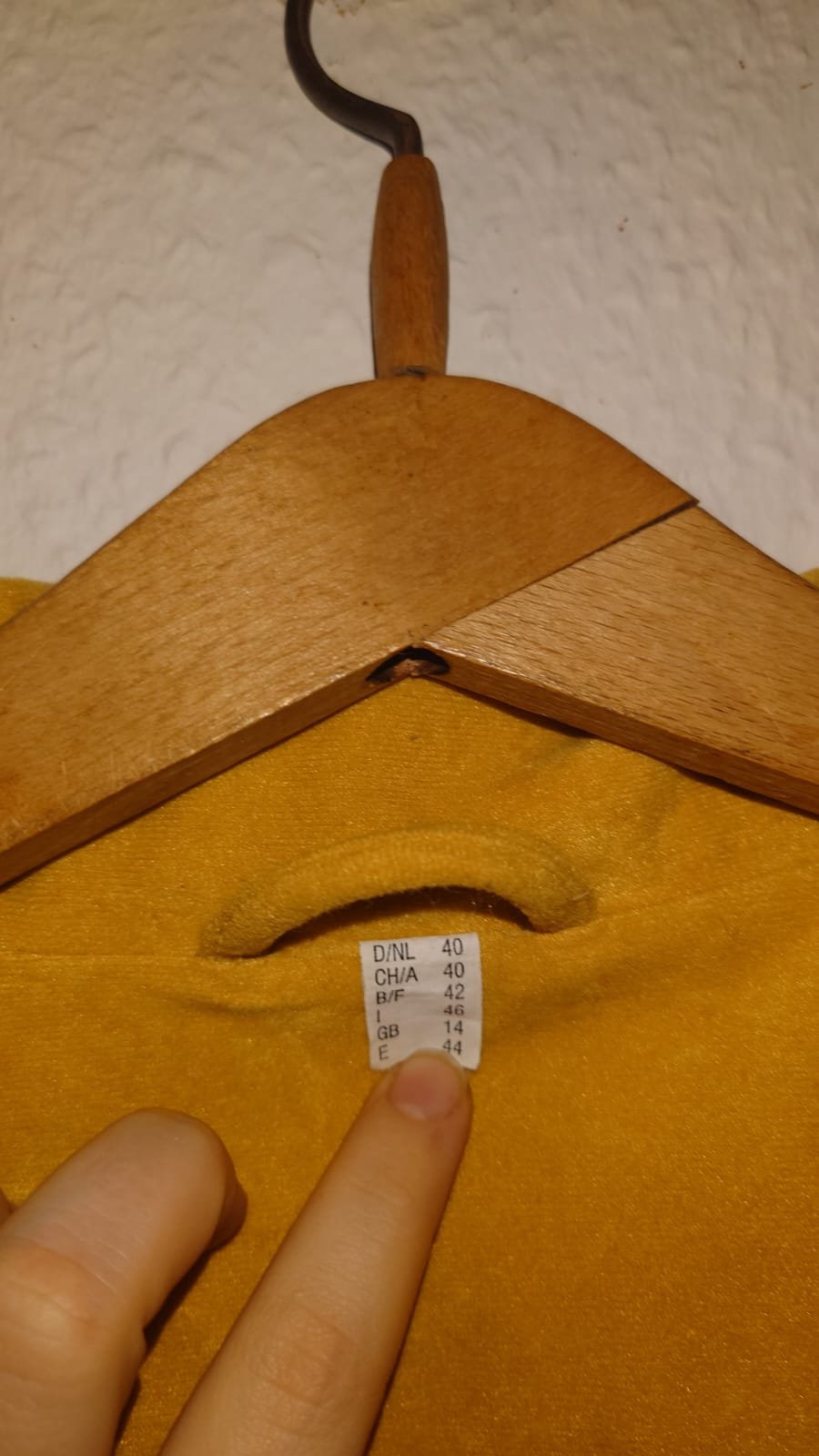 Senffarbene Vintage Jacke 