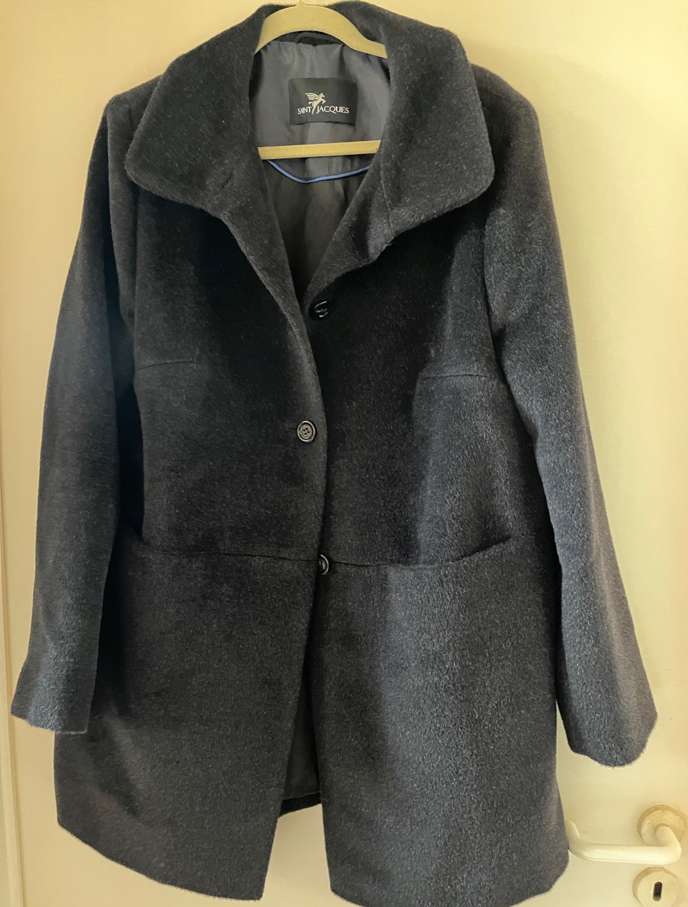 Schwarze Damen Mantel