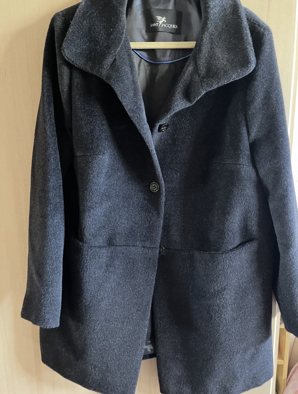 Schwarze Damen Mantel