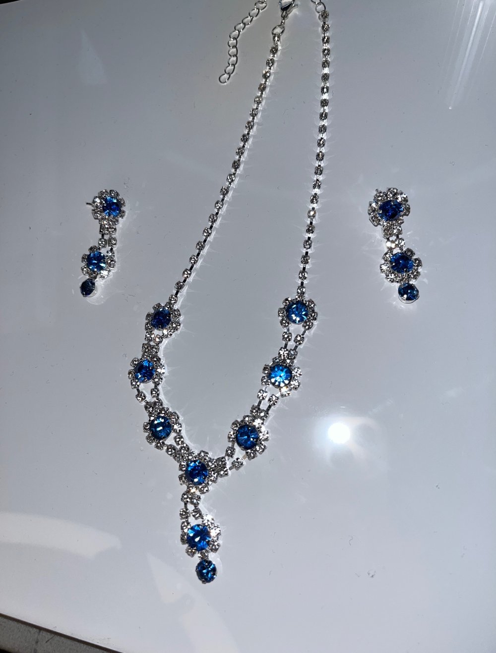 Himmelblauer Schmuckset
