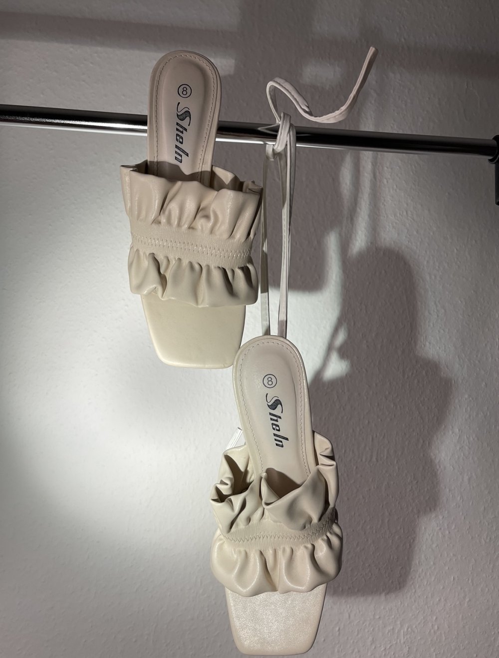 beige High heels