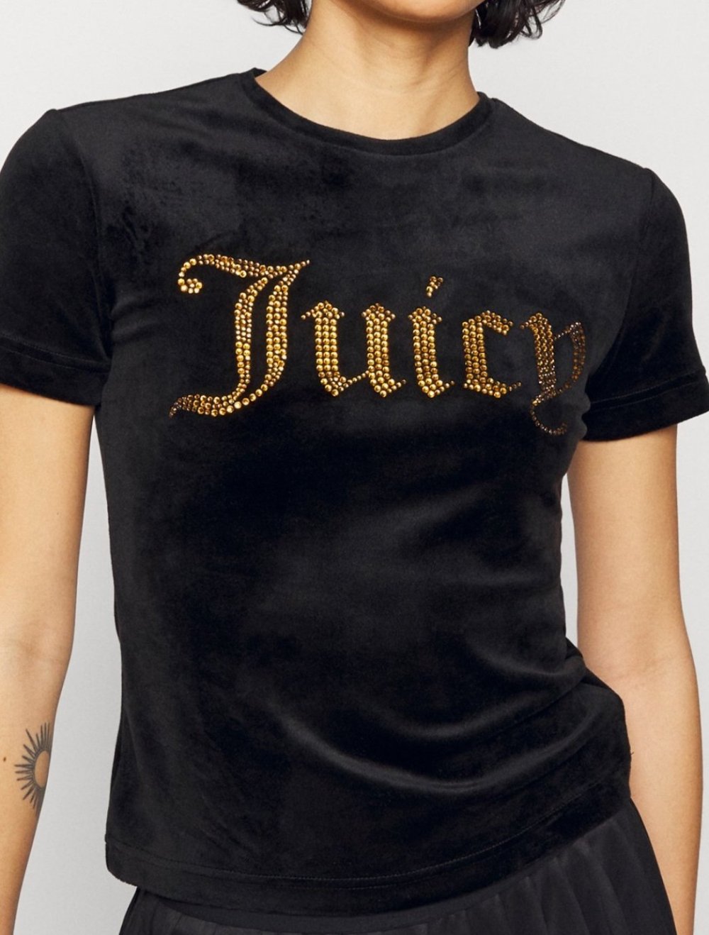 Juicy Couture samt t-shirt in schwarz